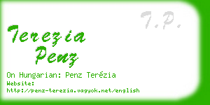 terezia penz business card